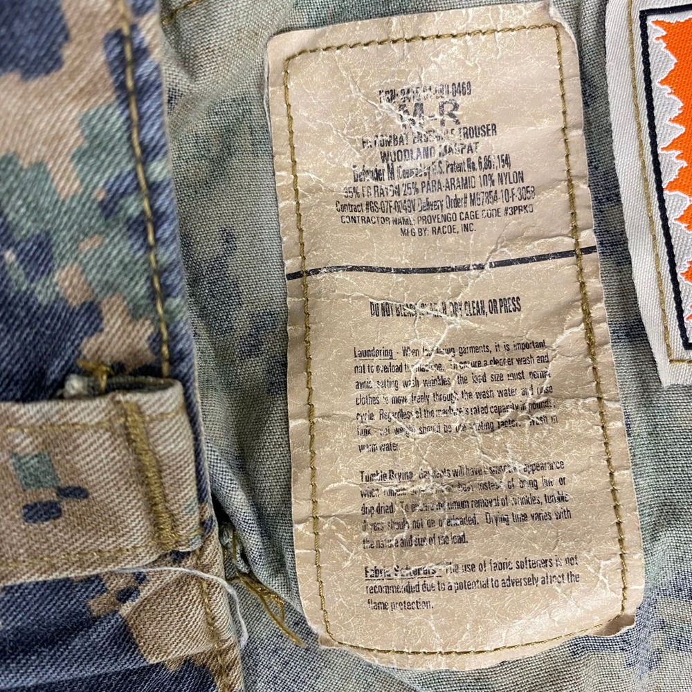 USMC FROG Woodland MARPAT Combat Trousers Mens M-R Green‎ Camo USA Military - Picture 8 of 14